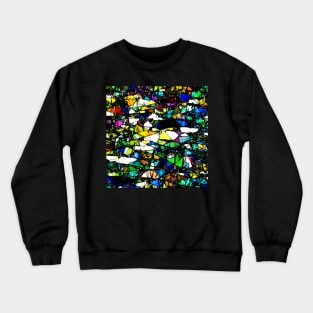 Abstract Stained Glass Crewneck Sweatshirt